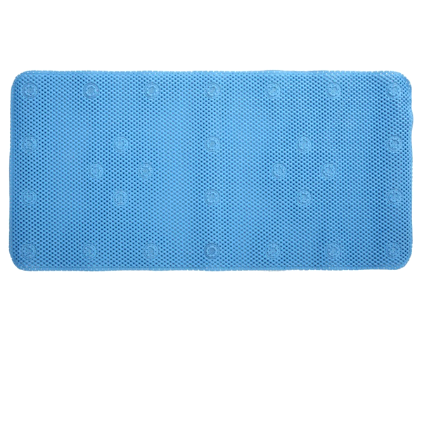 slide 1 of 1, Slip X Soft Touch Bath Mat, Blue, 1 ct