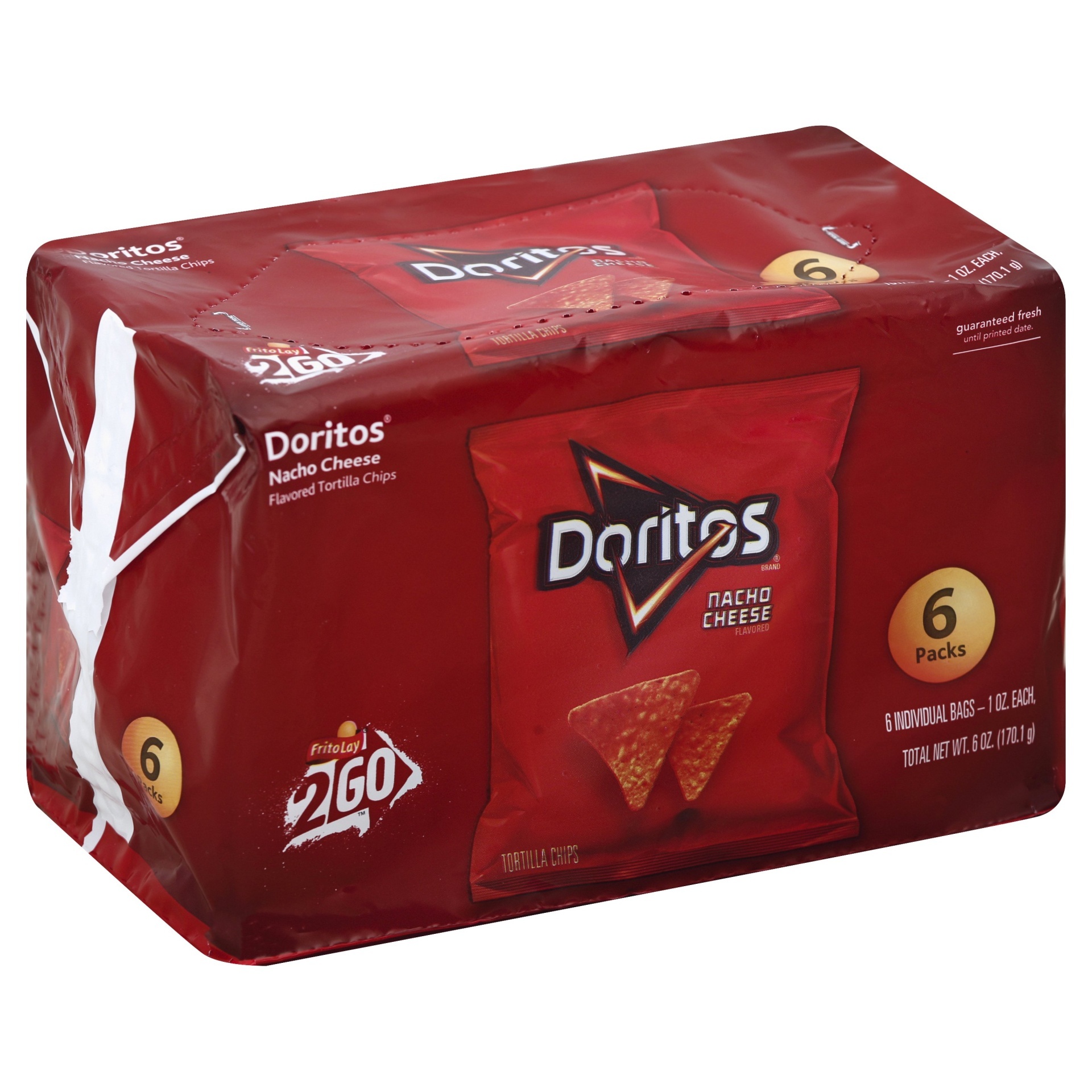 slide 1 of 1, Doritos Flavored Tortilla Chips 6 ea, 6 ct