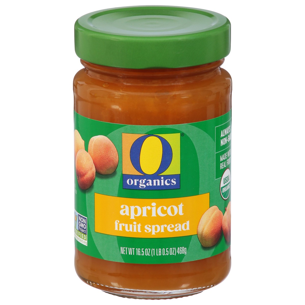 slide 1 of 4, O Organics Apricot Fruit Spread - 16.5 Oz, 16.5 oz