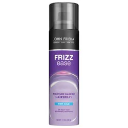 John Frieda Moisture Barrier Firm Hold Hairspray, Seals Out Moisture, Blocks Frizz, Protects Against Heat, and Keeps Hair Straight with Long-Lasting Hold, 12 oz