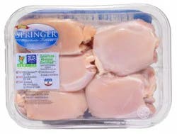 Springer Mountain Farms All Natural Boneless Skinless Fresh Chicken Thighs