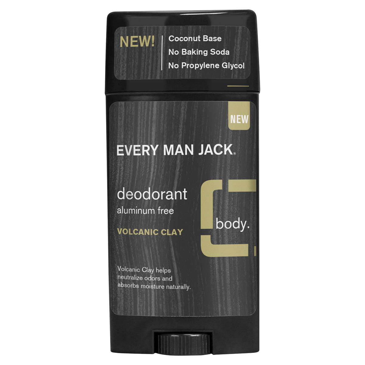 slide 1 of 1, Every Man Jack Volcanic Clay Deodorant, 2.7 oz