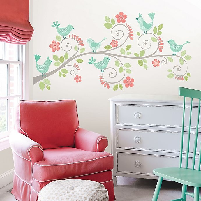 slide 1 of 3, WallPops! Pretty Tweet Wall Decal Kit, 1 ct