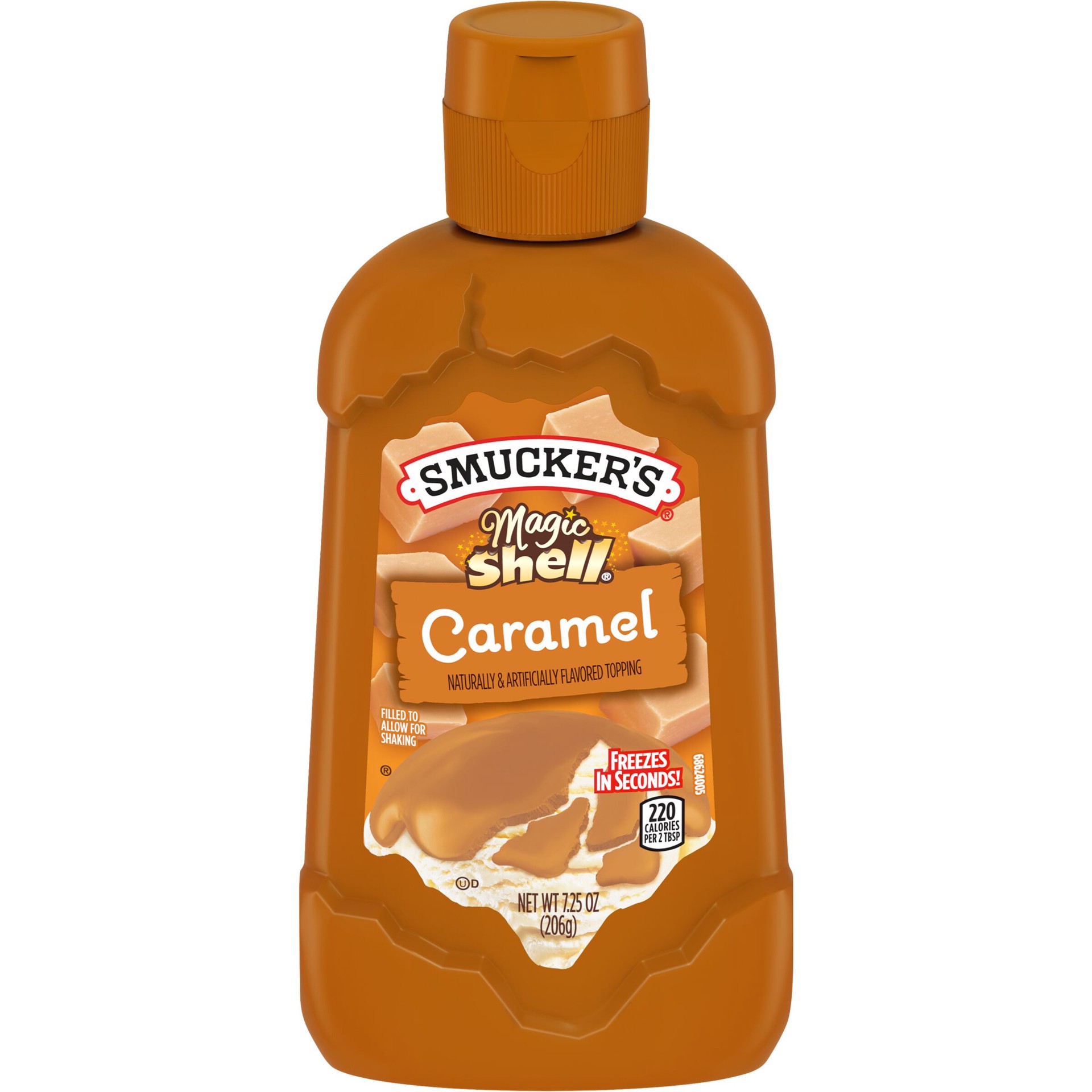 slide 1 of 8, Smucker's Magic Shell Caramel Flavored Topping, 7.25 Ounces, 7.25 oz