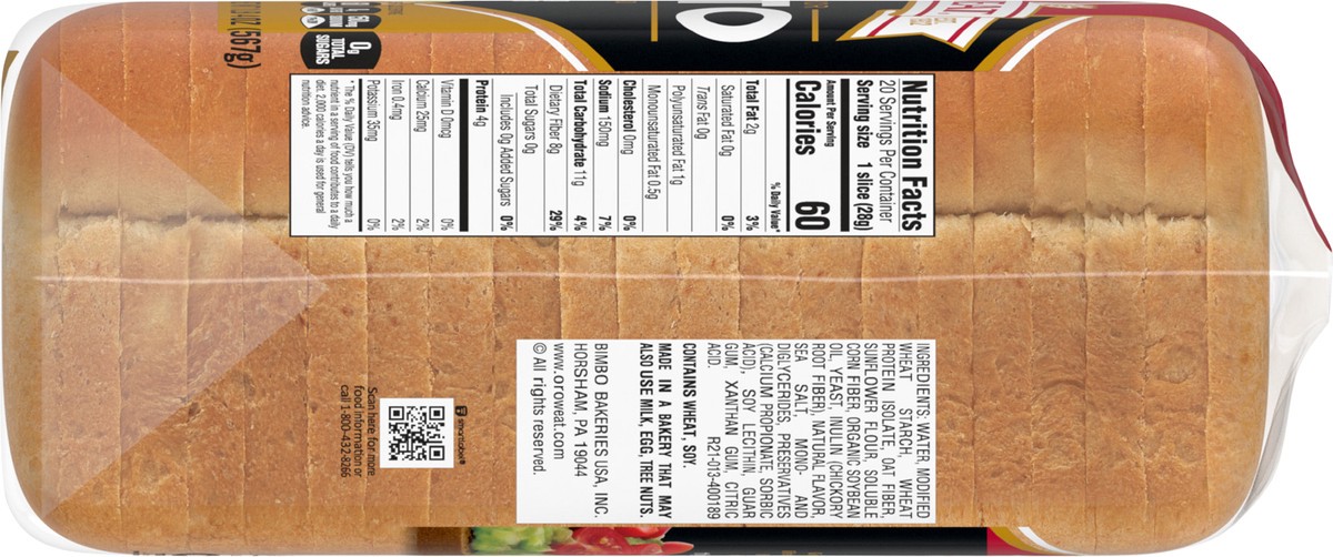 slide 4 of 7, Oroweat Keto Bread, 20 oz, 20 oz