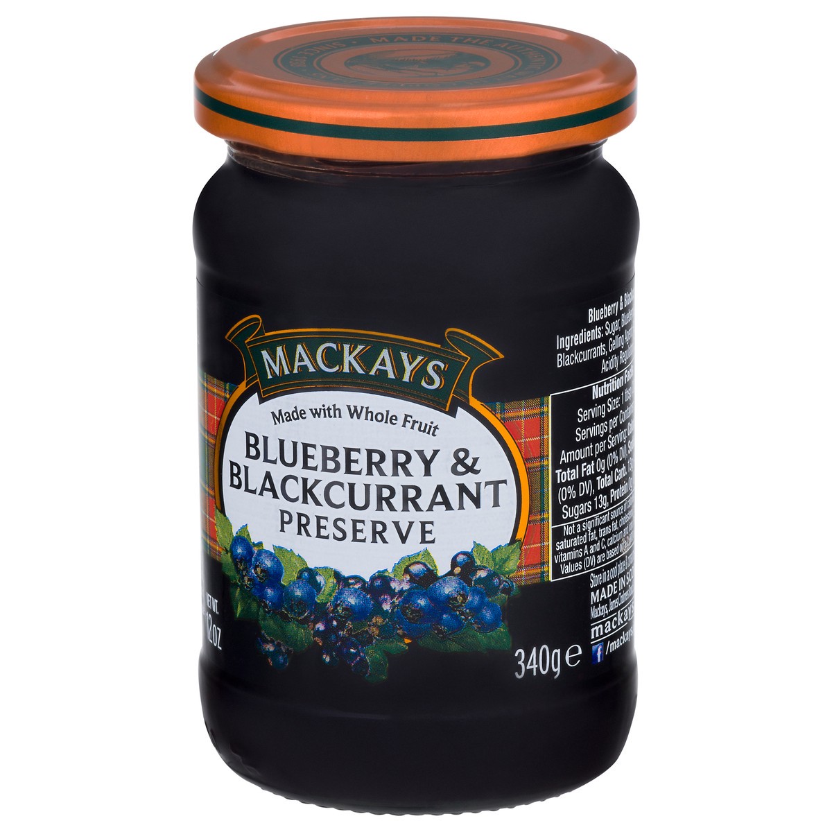 slide 3 of 9, Mackays Blueberry & Blackcurrant Preserve 12 oz, 12 oz