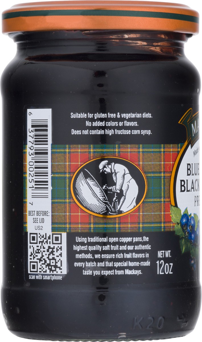 slide 7 of 9, Mackays Blueberry & Blackcurrant Preserve 12 oz, 12 oz