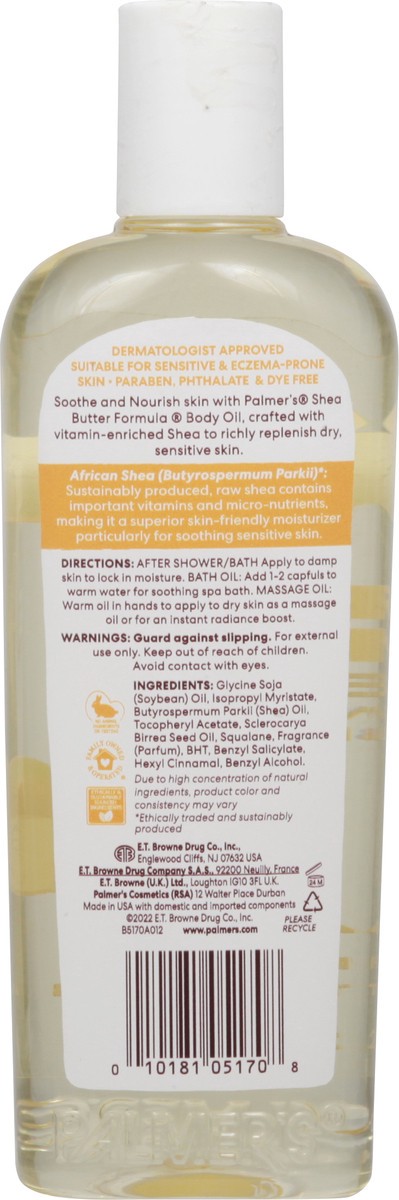 slide 3 of 9, Palmer's Shea Formula Raw Shea Body Oil, 8.5 fl oz, 8.5 oz