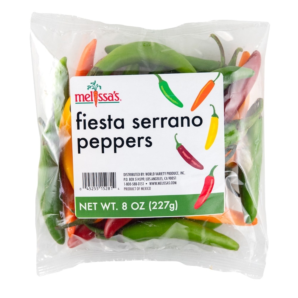 slide 1 of 1, Melissa's Fiesta Serrano Pepper, 8 oz