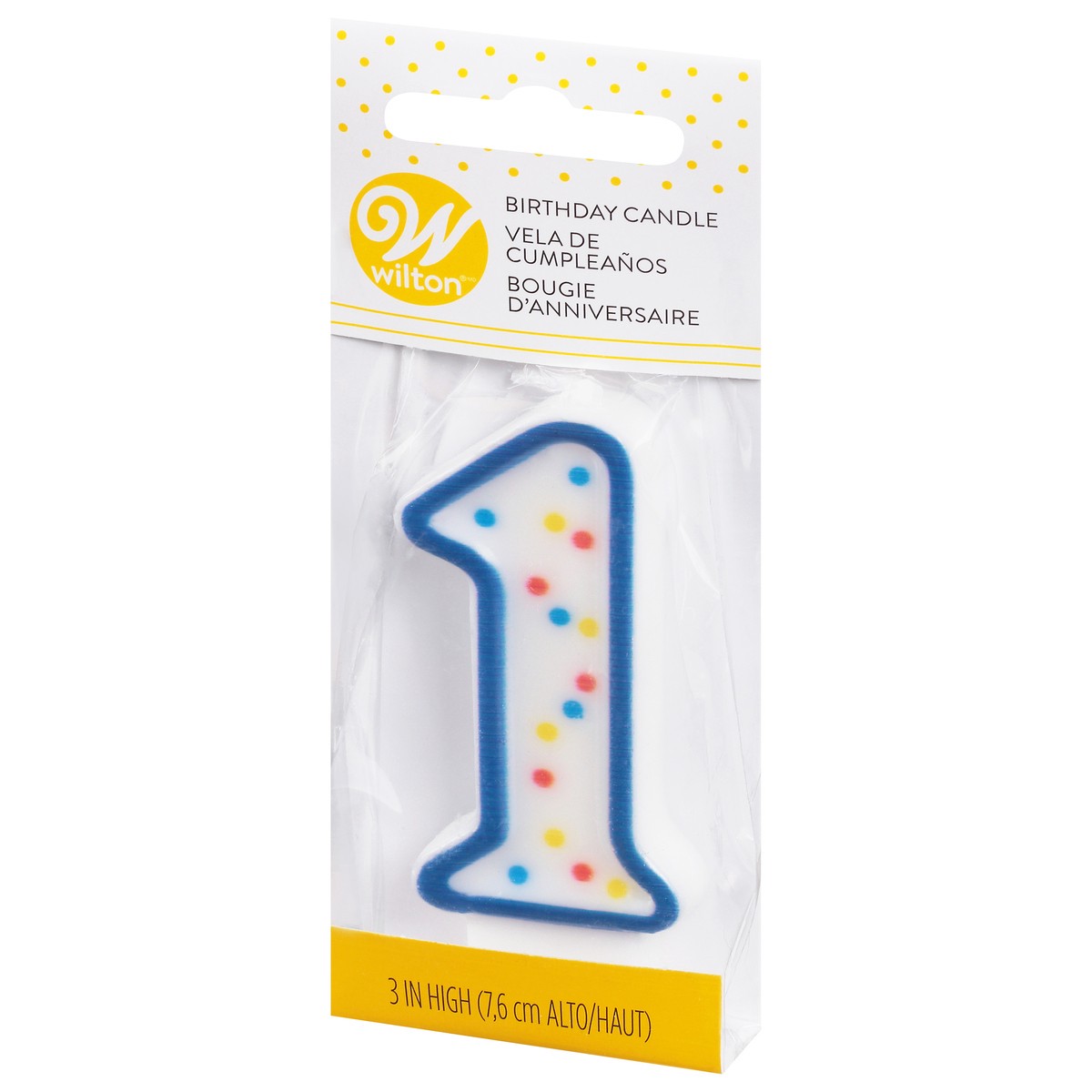 slide 5 of 9, Wilton 3 Inch 1 Birthday Candle 1 ea, 1 ct