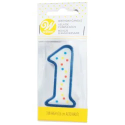 Wilton 1 Birthday Candle 3 Inch 1 ea