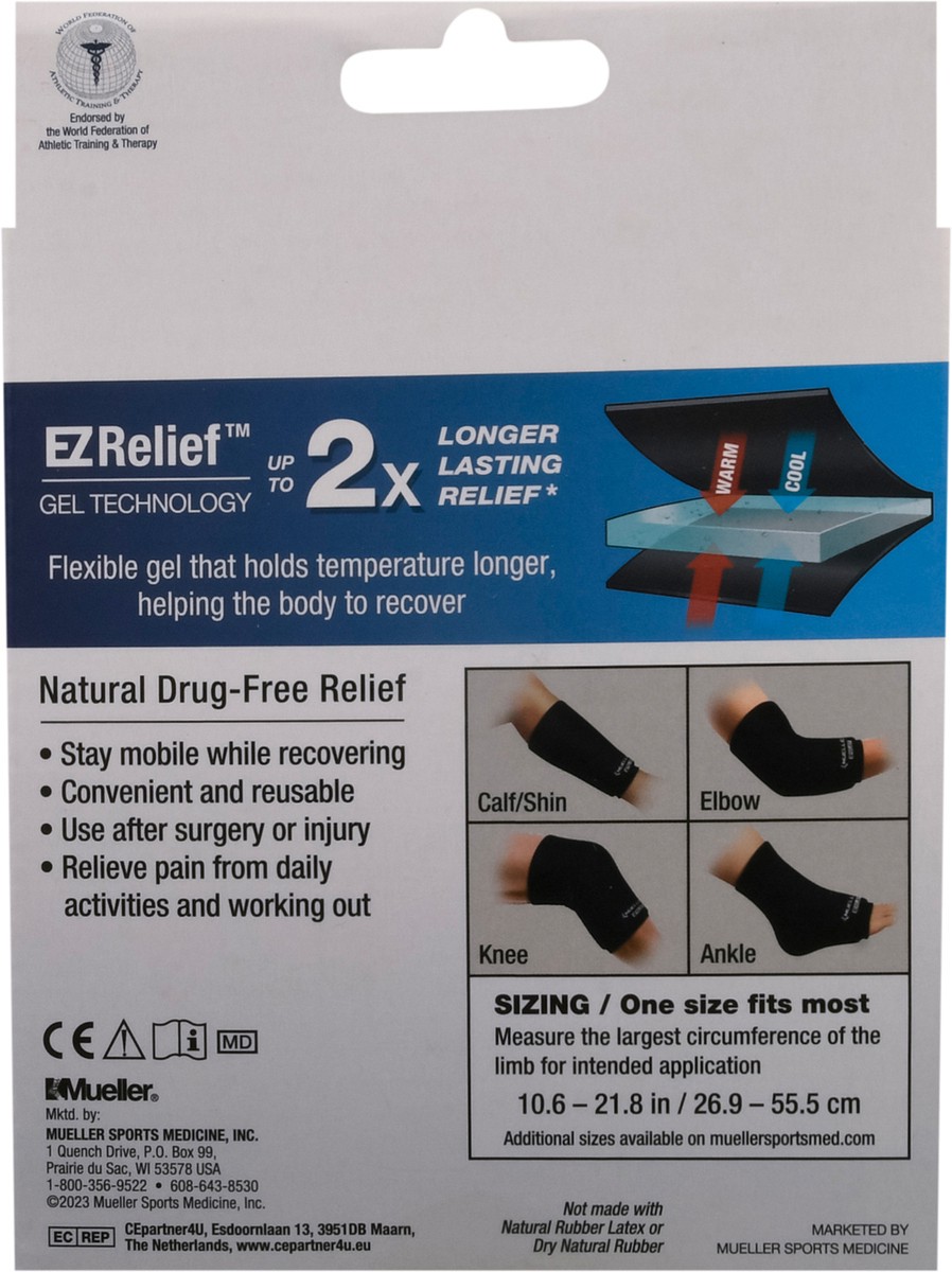 slide 7 of 13, Mueller EZ Relief Warms/Cools Compression Sleeve 1 Each, 1 ct