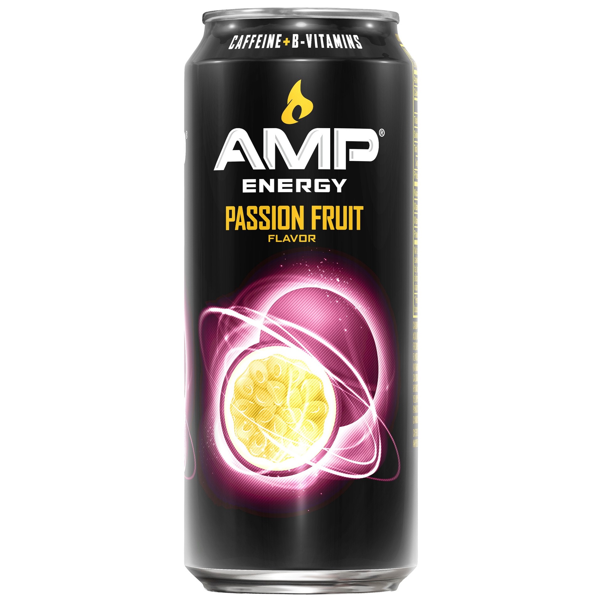 slide 1 of 4, AMP Passion Fruit Energy Drink 16 Fluid Ounce Aluminum Can - 16 oz, 16 oz