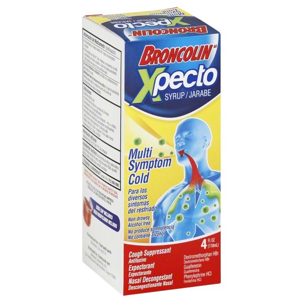 slide 1 of 1, Broncolin Xpecto Multi Symptom Cold Syrup, 4 oz