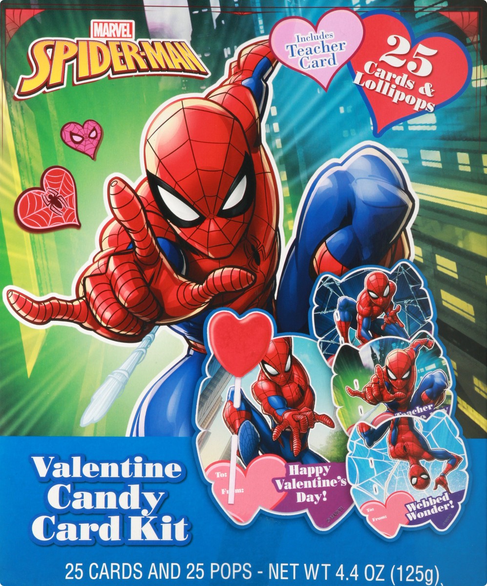 slide 6 of 13, Frankford Candy Marvel Spiderman Valentine Candy Card Kit 4.4 oz, 4.4 oz