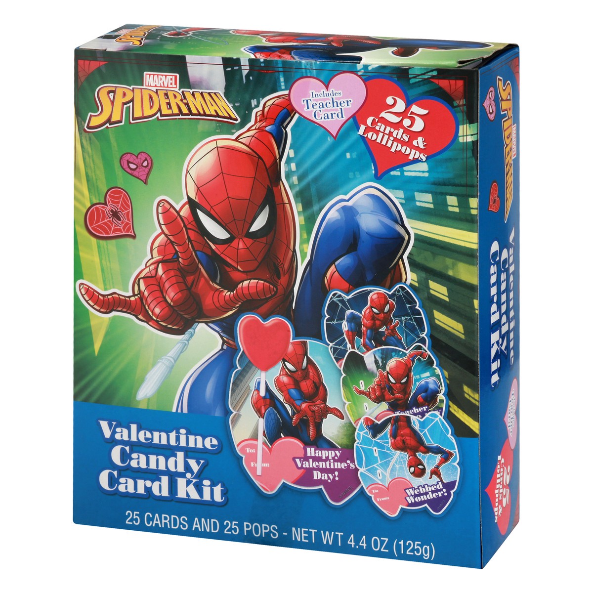 slide 11 of 13, Frankford Candy Marvel Spiderman Valentine Candy Card Kit 4.4 oz, 4.4 oz