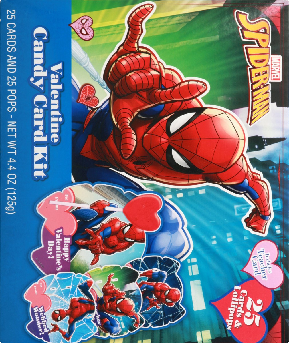 slide 7 of 13, Frankford Candy Marvel Spiderman Valentine Candy Card Kit 4.4 oz, 4.4 oz