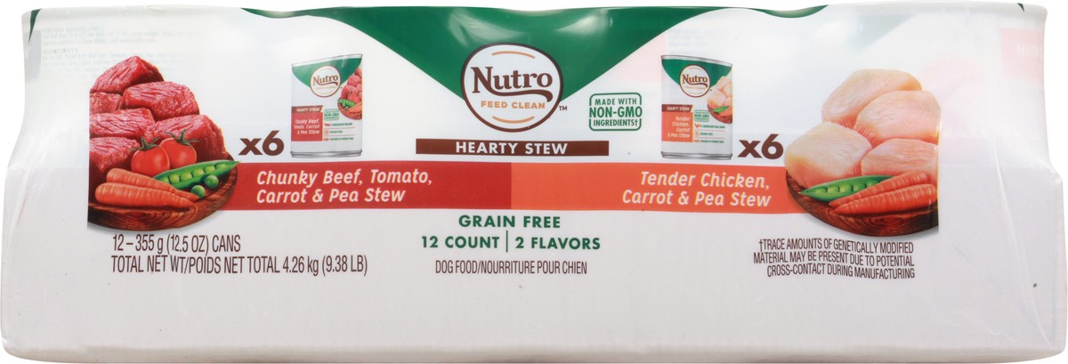 slide 6 of 9, Nutro Grain Free Hearty Stew Variety Pack Dog Food 12 - 12.5 oz Cans, 12 ct