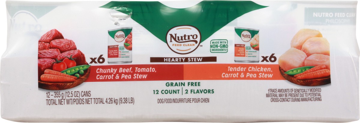 slide 8 of 9, Nutro Grain Free Hearty Stew Variety Pack Dog Food 12 - 12.5 oz Cans, 12 ct