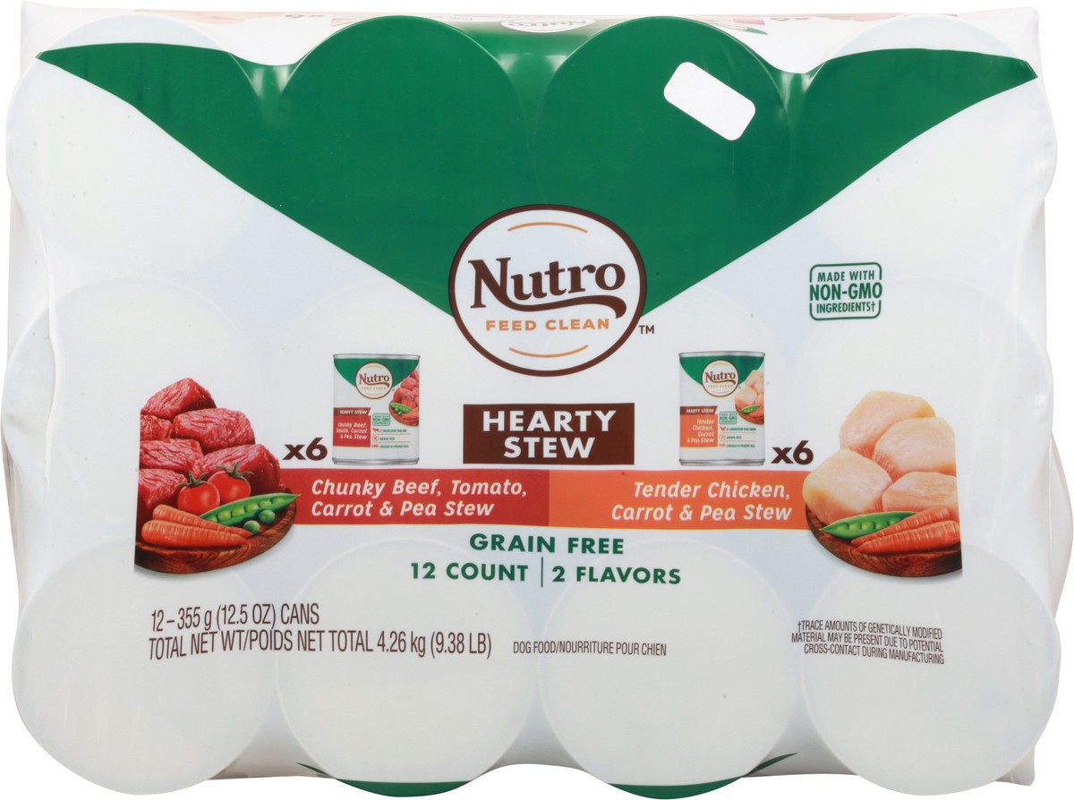 slide 9 of 9, Nutro Grain Free Hearty Stew Variety Pack Dog Food 12 - 12.5 oz Cans, 12 ct