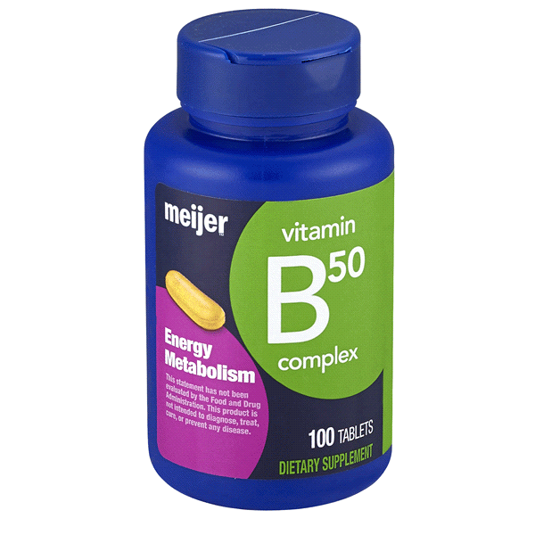 slide 1 of 1, Meijer Vitamin B50 Complex, 100 ct