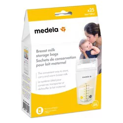 Medela Breast Milk Storage Bags, 6 oz / 180 ml, 25 ct