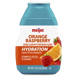 Meijer Orange Raspberry Hydration Liquid Water Enhancer - 3.11 oz