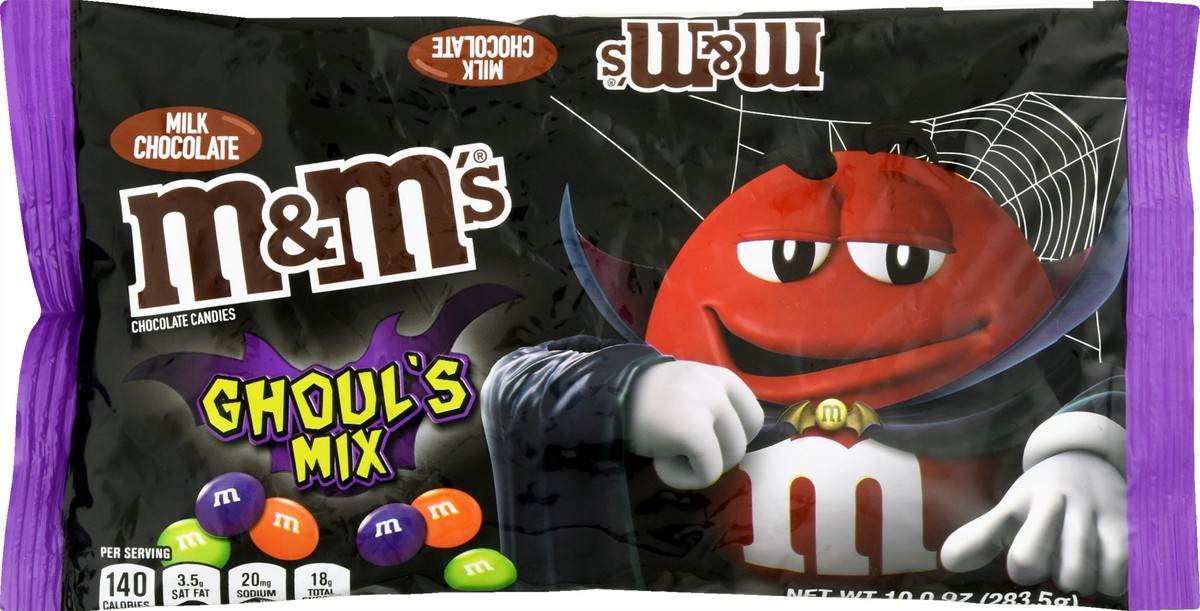 M&M'S Ghoul's Mix Milk Chocolate Halloween Candy Bag - 10oz 