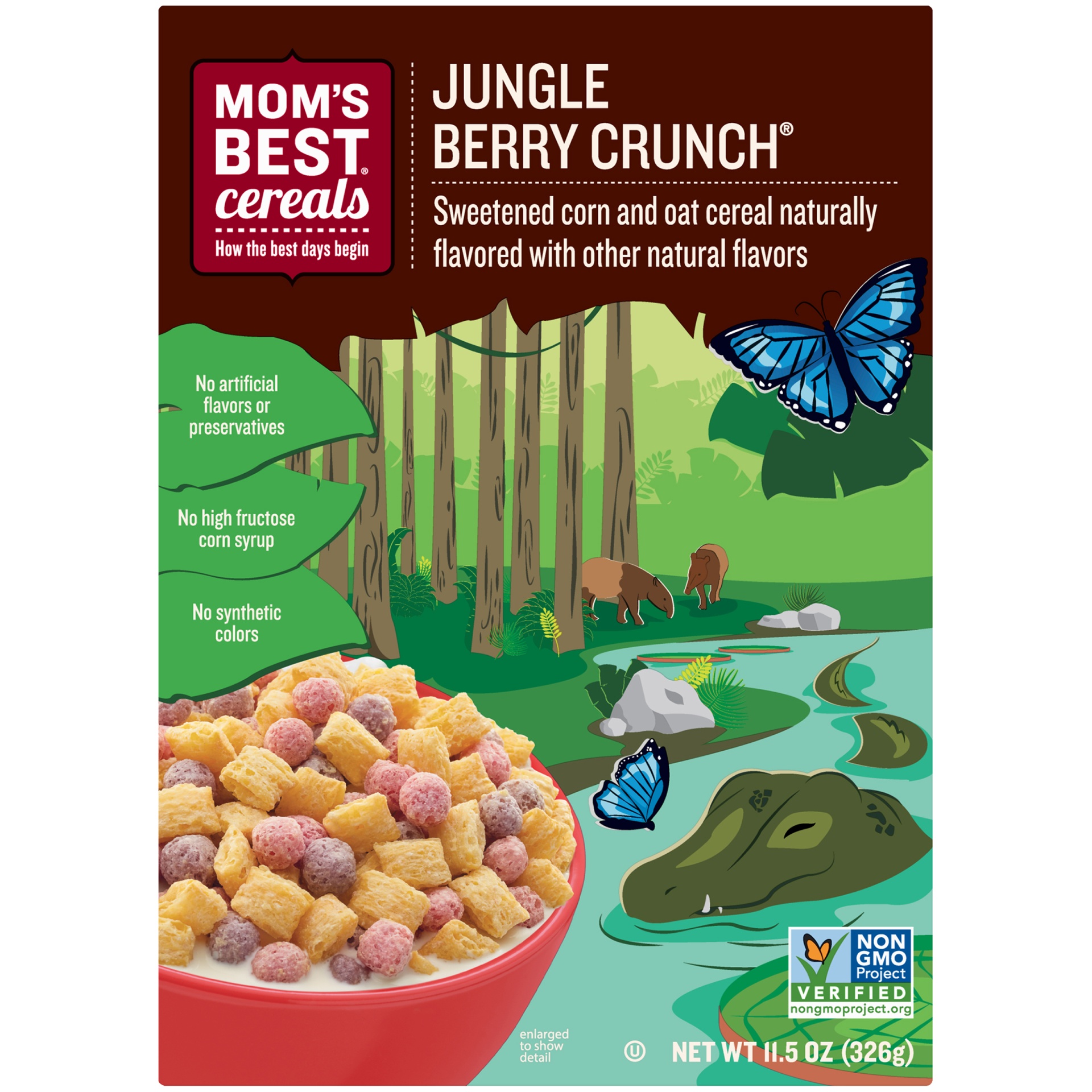 slide 1 of 1, Mom's Best Jungle Berry Crunch Cereal, 11.5 oz