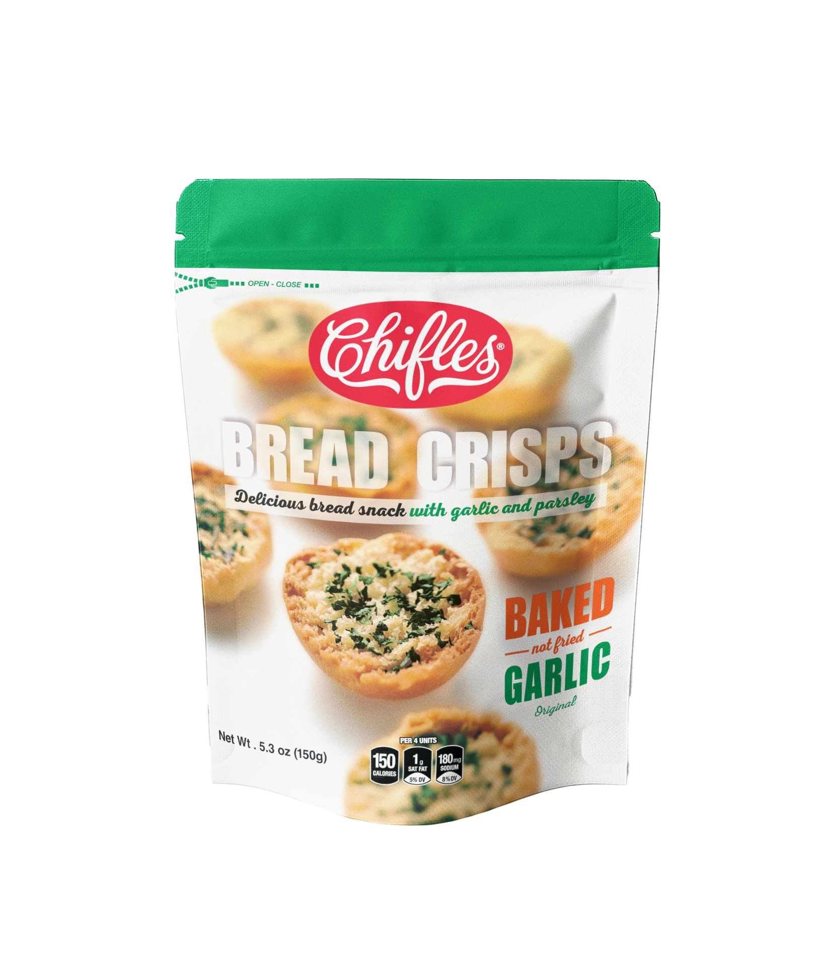 slide 1 of 2, Chifles Garlic Original Bread Crisps 5.3 oz, 5.3 oz