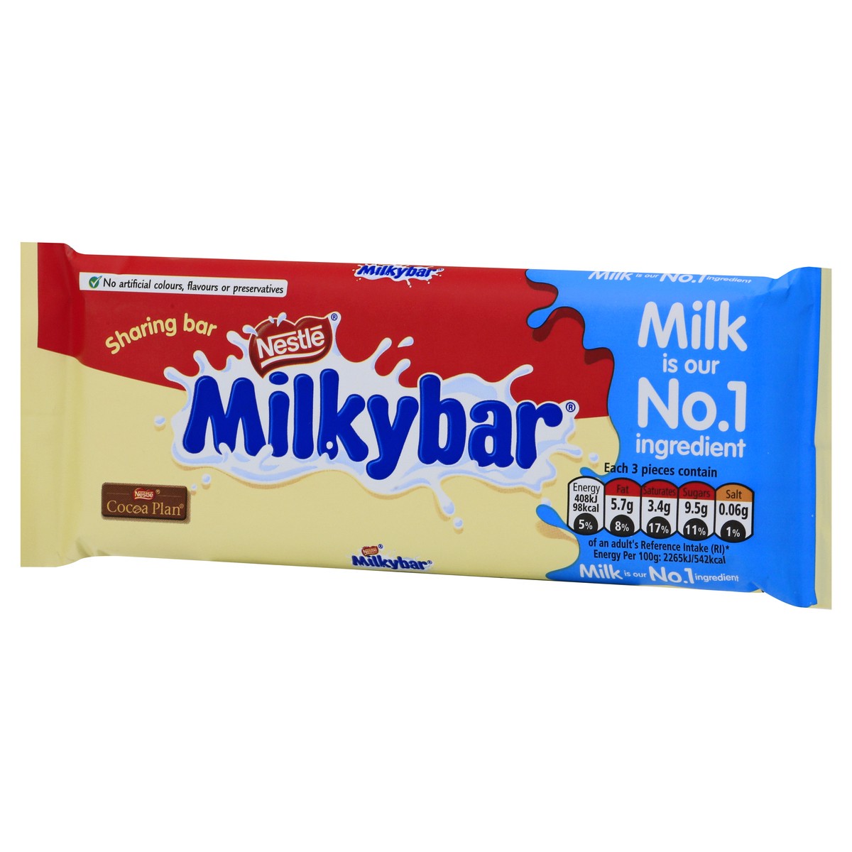 slide 7 of 9, Nestlé Sharing Bar Milkybar 90 gr, 90 g