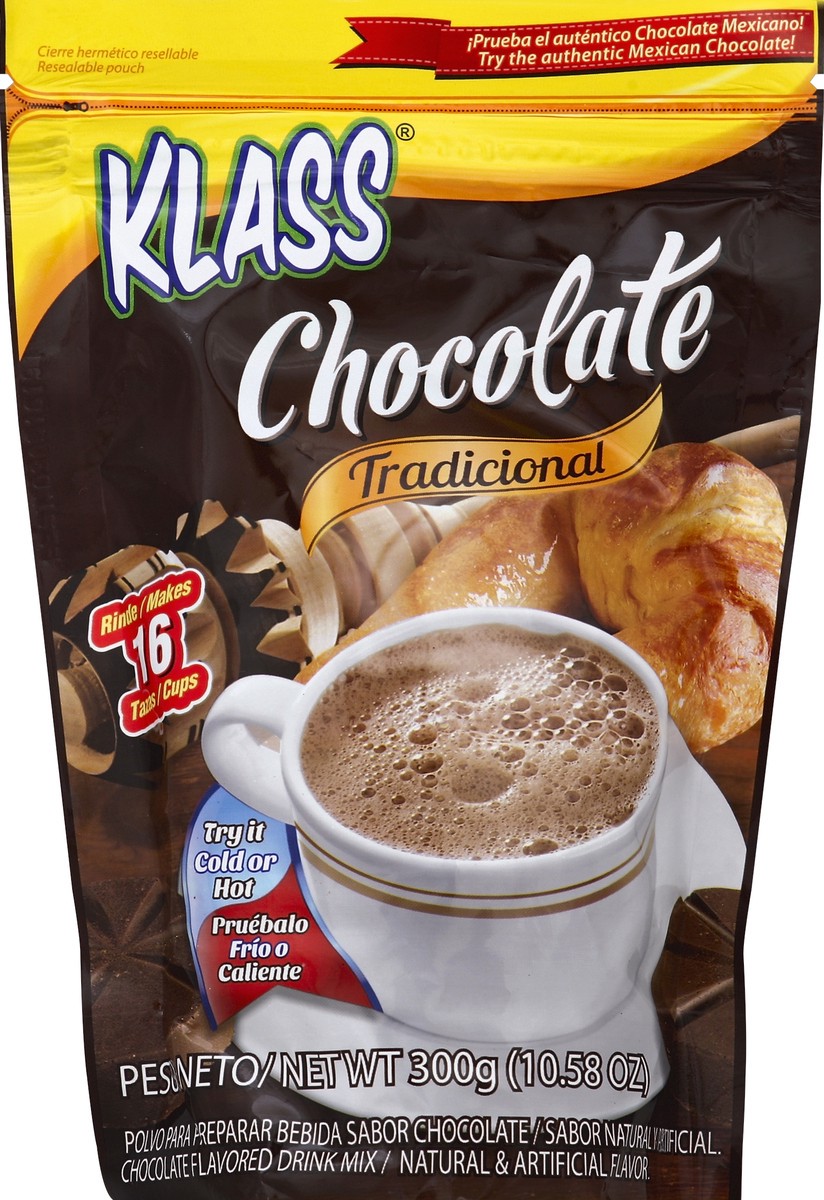 slide 2 of 3, Klass Chocolate Tradicional Drink Mix Powder Makes 16 Cups, 10.58 oz