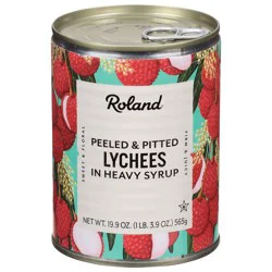 Roland Peeled & Pitted Lychees in Heavy Syrup - 19.9 oz