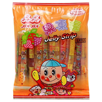 slide 1 of 1, Jin Jin Jelly Strip, 14 oz