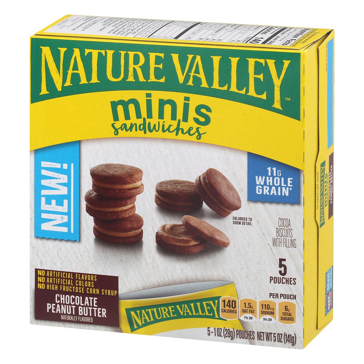 slide 11 of 14, Nature Valley Minis Chocolate Peanut Butter Sandwiches 5 ea, 5 ct