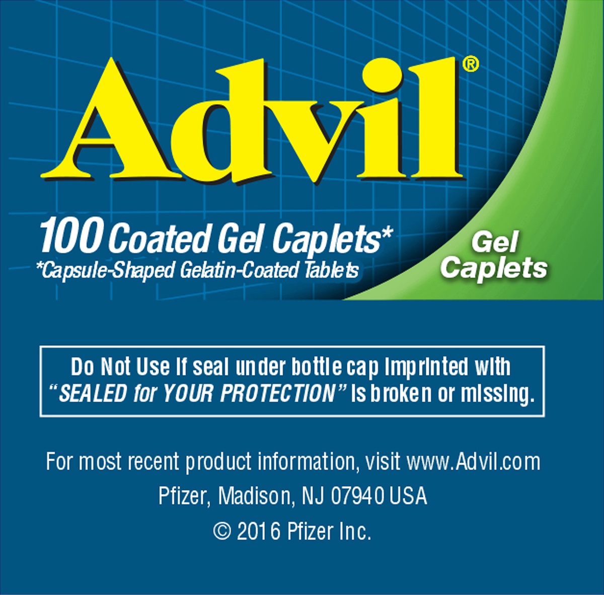 slide 4 of 7, Advil Ibuprofen Gel Caplets, 100 ct