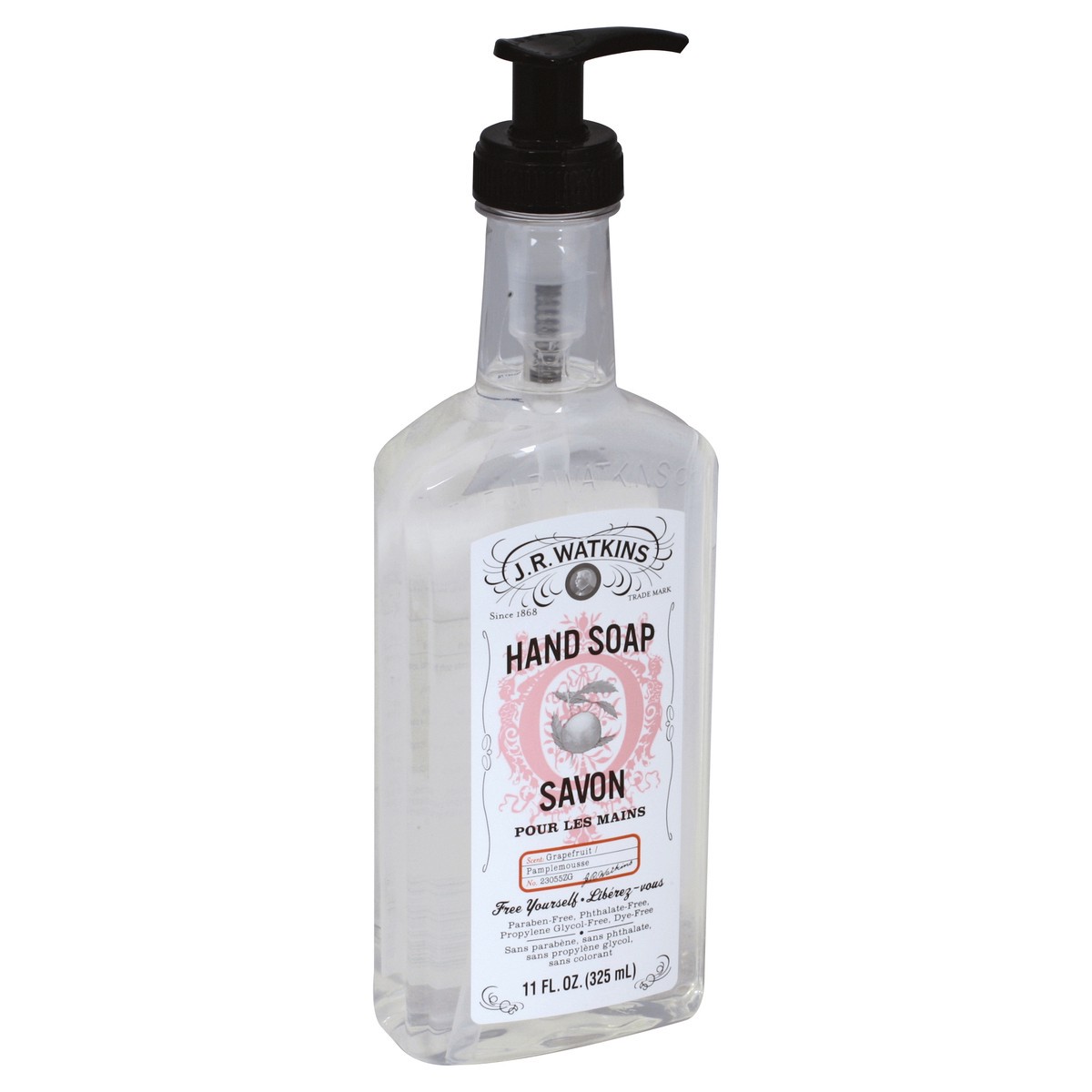 slide 3 of 3, J.R. Watkins Grapefruit Liquid Hand Soap, 11 oz
