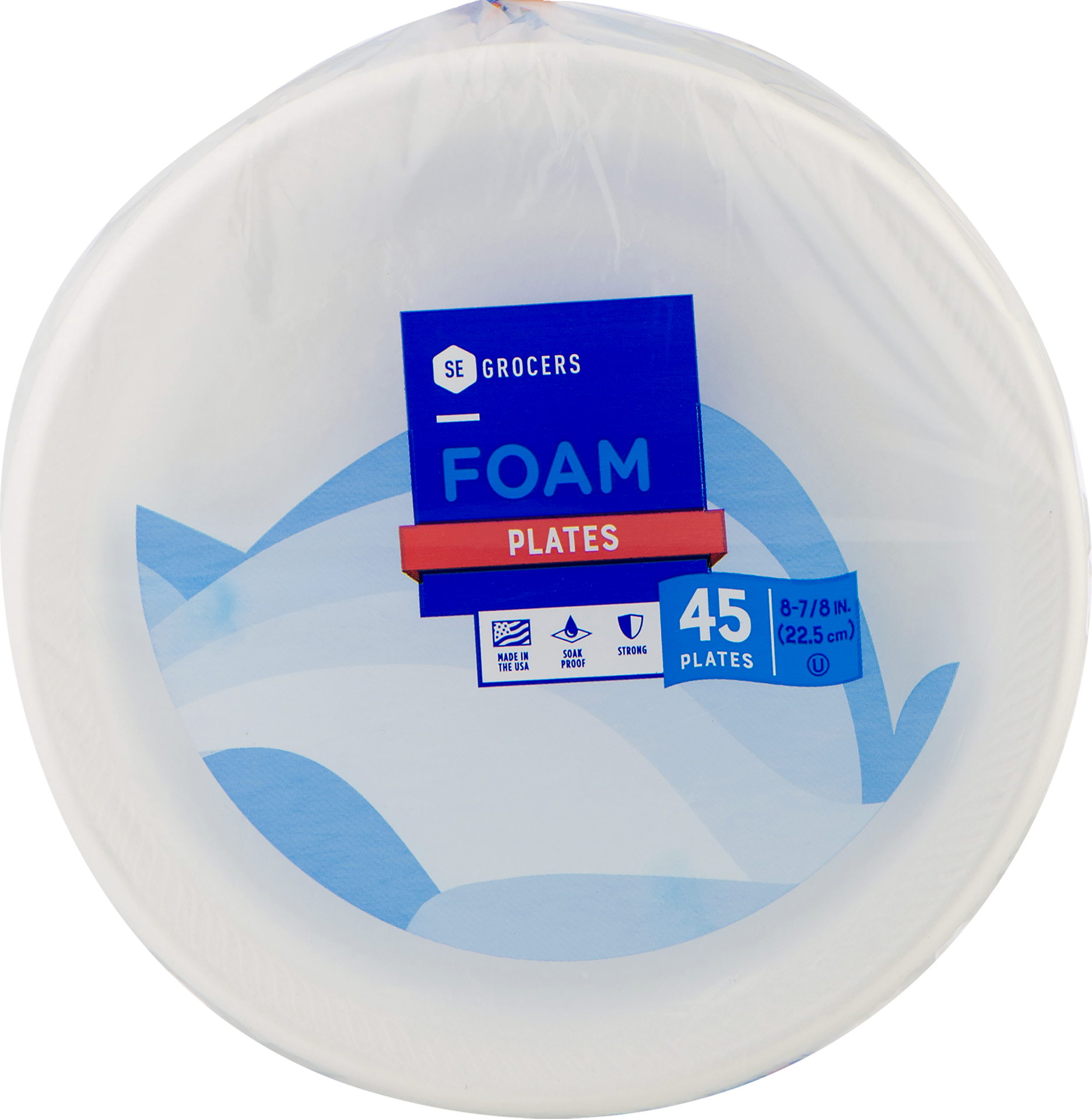 slide 1 of 1, SE Grocers Foam Plates, 1 ct