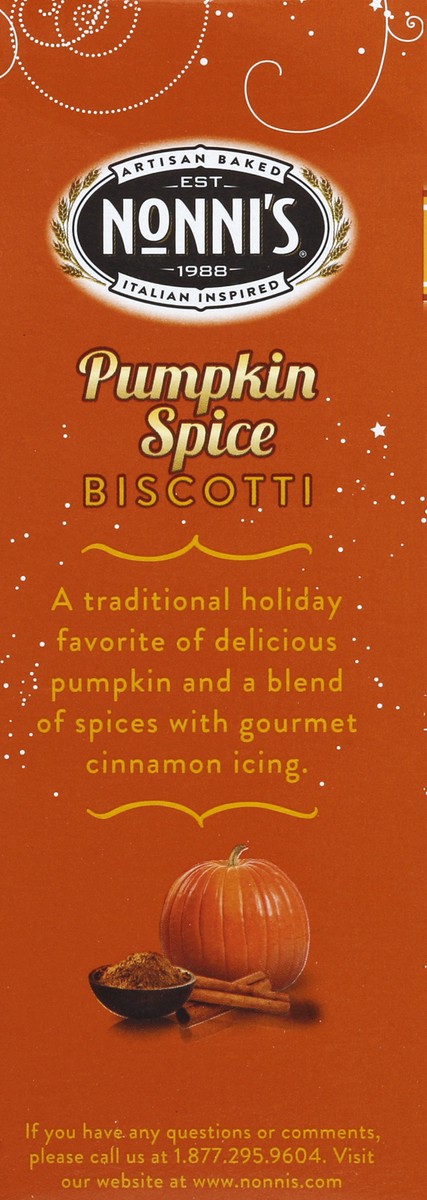 slide 4 of 4, Nonni's Seasonal Favorites Pumpkin Spice Biscotti 8 ea, 8 ct