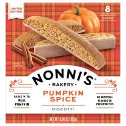 Nonni's Nonni''s Pumpkin Spice Biscotti, 8-count carton 6.88 oz