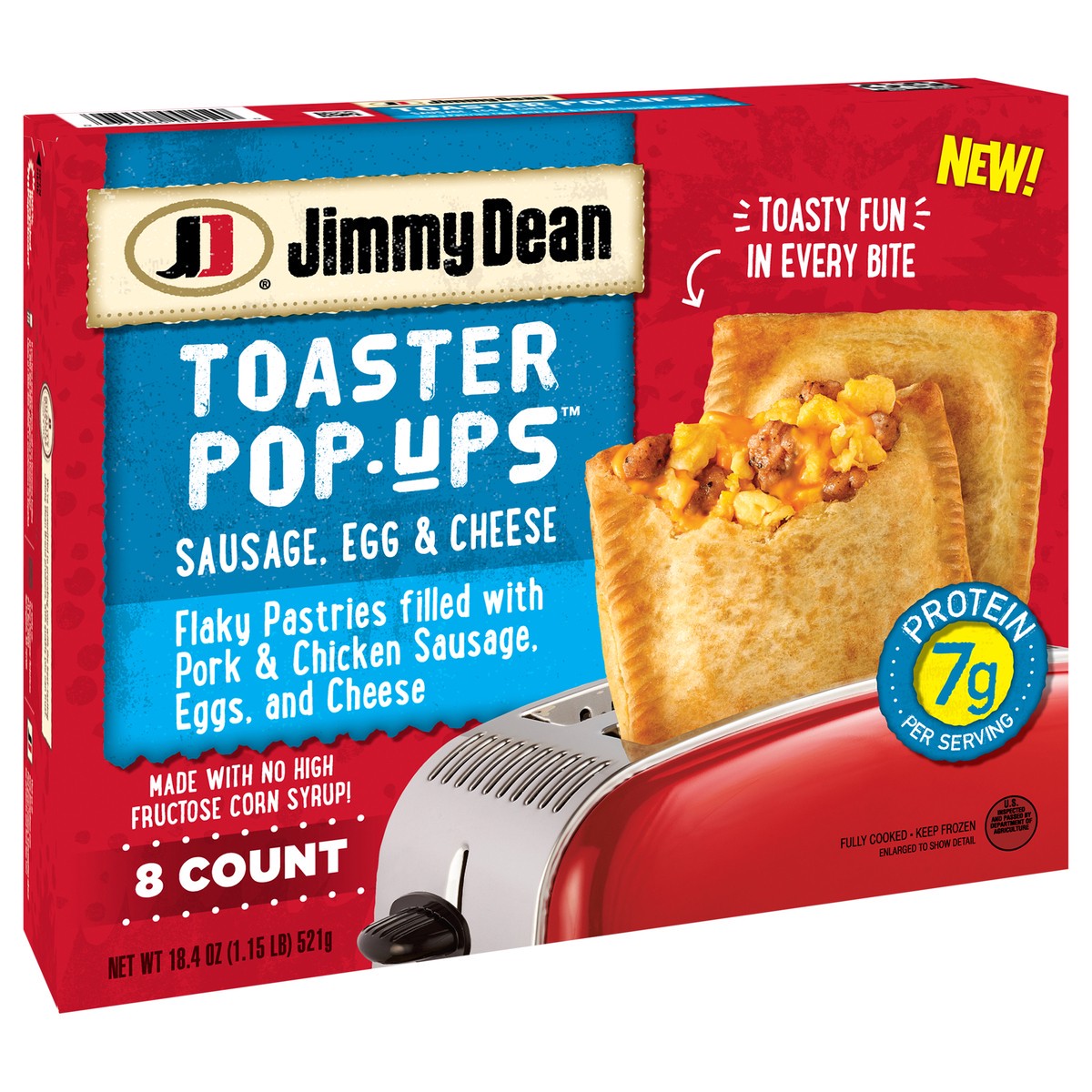 slide 4 of 14, Jimmy Dean Sausage, Egg, and Cheese, 521.63 g