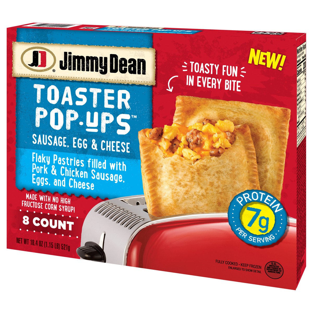 slide 2 of 14, Jimmy Dean Sausage, Egg, and Cheese, 521.63 g