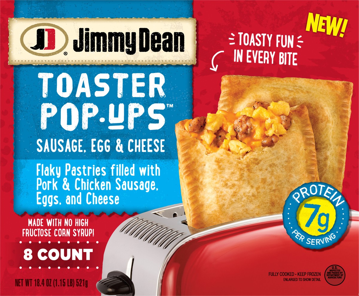 slide 6 of 14, Jimmy Dean Sausage, Egg, and Cheese, 521.63 g