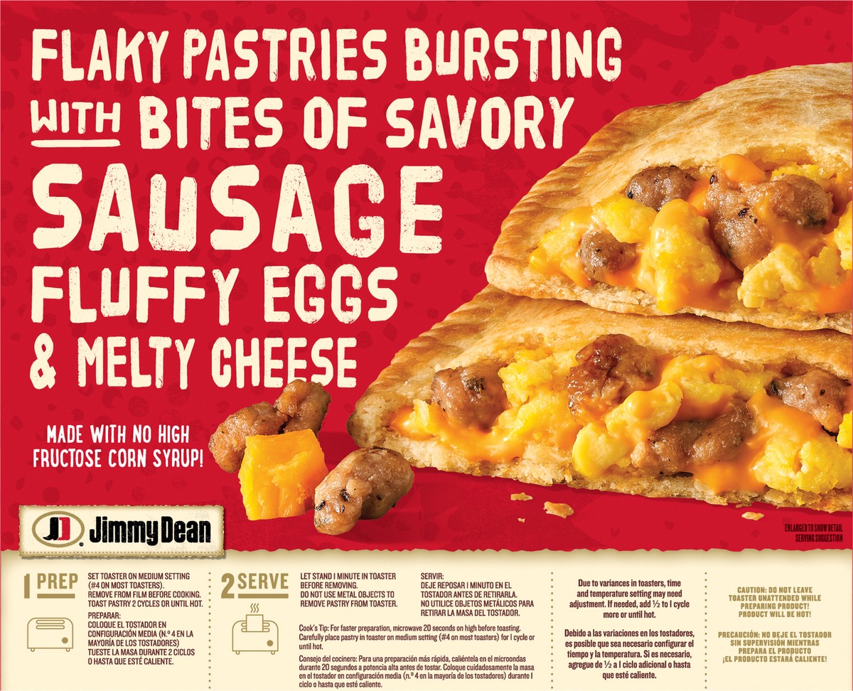 slide 13 of 14, Jimmy Dean Sausage, Egg, and Cheese, 521.63 g