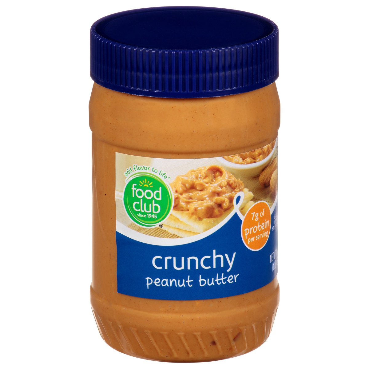 slide 2 of 11, Food Club Peanut Butter - Crunchy, 16 oz