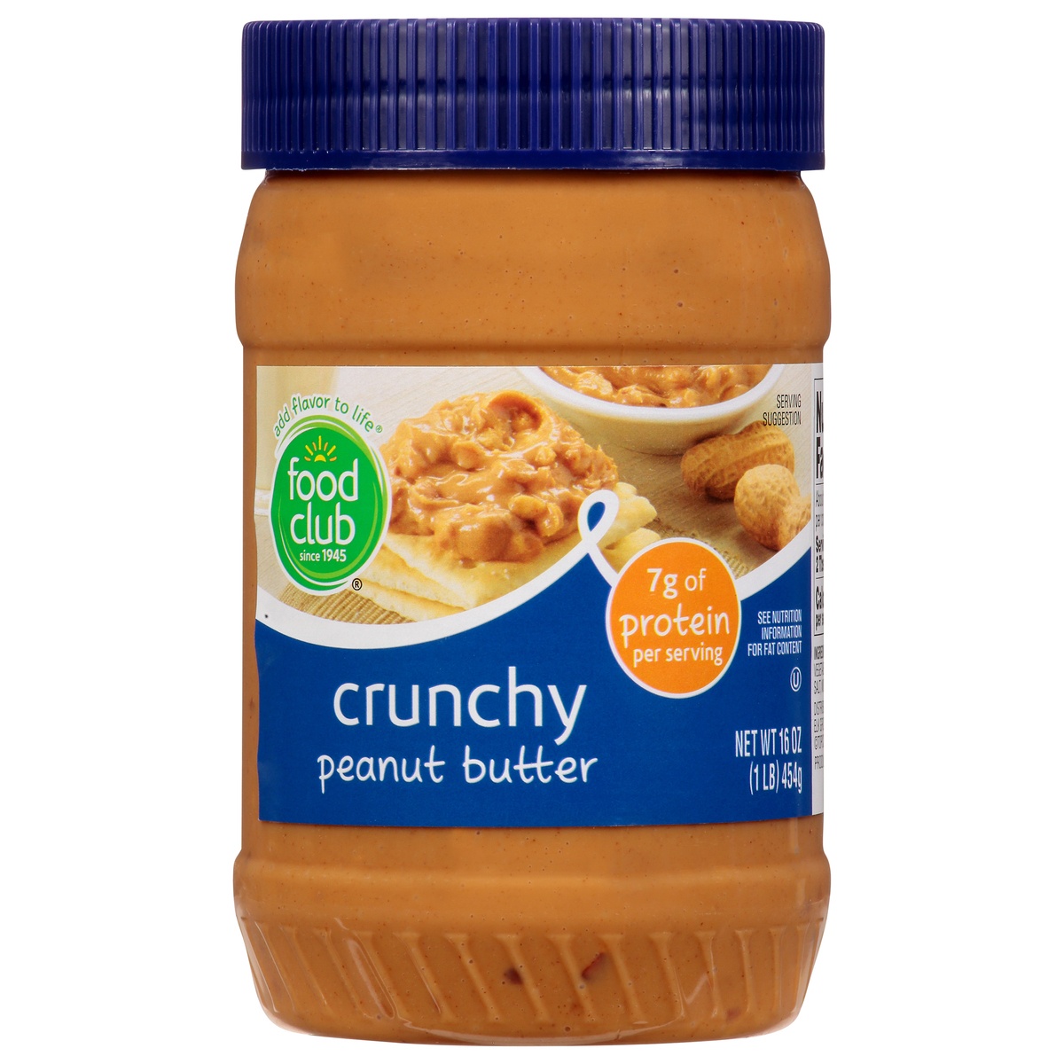 slide 11 of 11, Food Club Peanut Butter - Crunchy, 16 oz