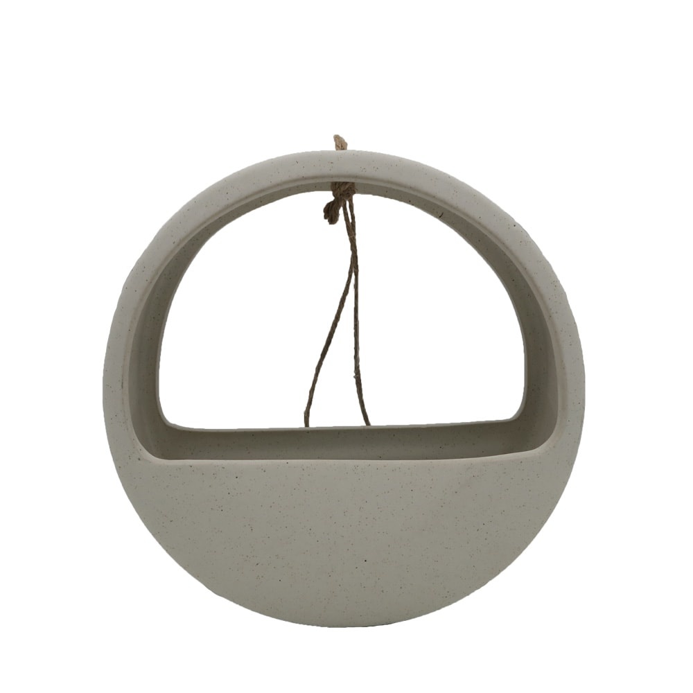 slide 1 of 1, HD Designs Outdoors Ceramic Hanging Planter - White, 1 ct