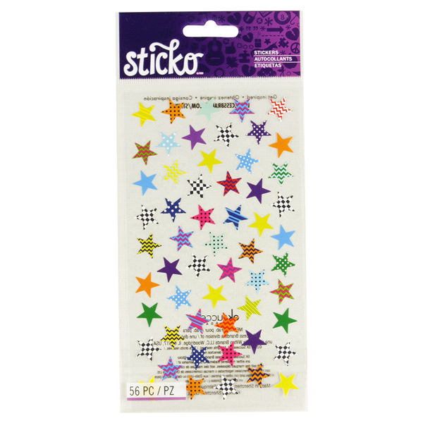 slide 1 of 1, Sticko Stickers Trendy Stars, 56 ct