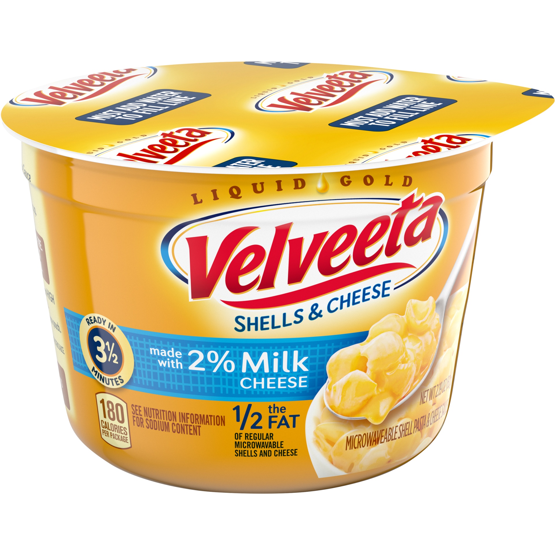 Velveeta Shells & Cheese Microwavable Shell Pasta & Cheese Sauce With 2 ...