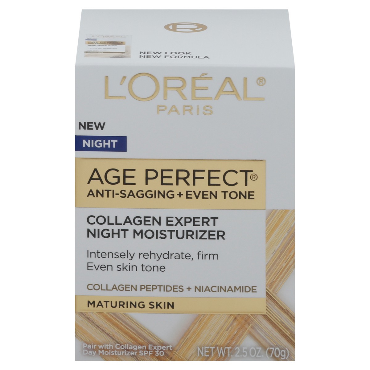 slide 8 of 12, L'Oréal L'Oreal Paris Age Perfect Collagen Expert Night Moisturizer for Face, 2.5 oz